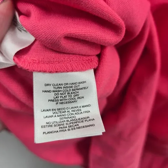 Anne Klein Hot Pink Off Shoulder Puff Sleeved Top Medium - Picture 12 of 14